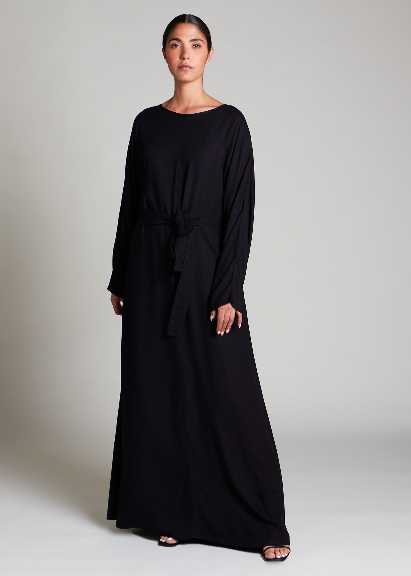 Batwing Abaya Black