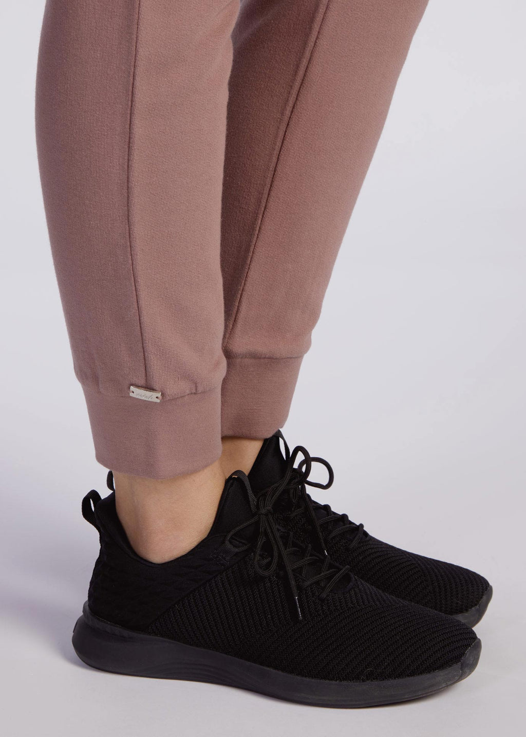Cotton Cuffed Leggings Taupe