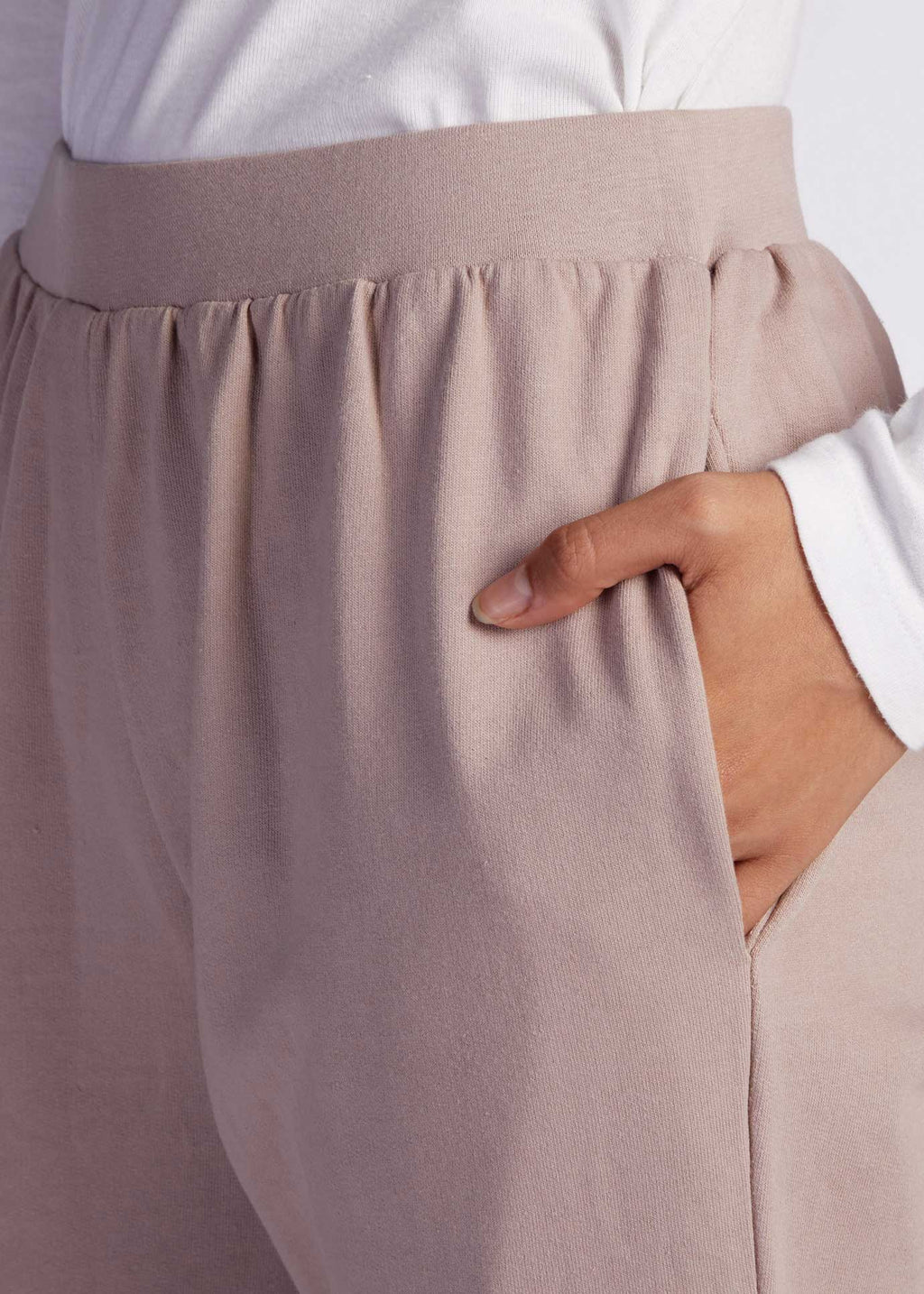 Cotton Cuffed Leggings Dusky Lilac