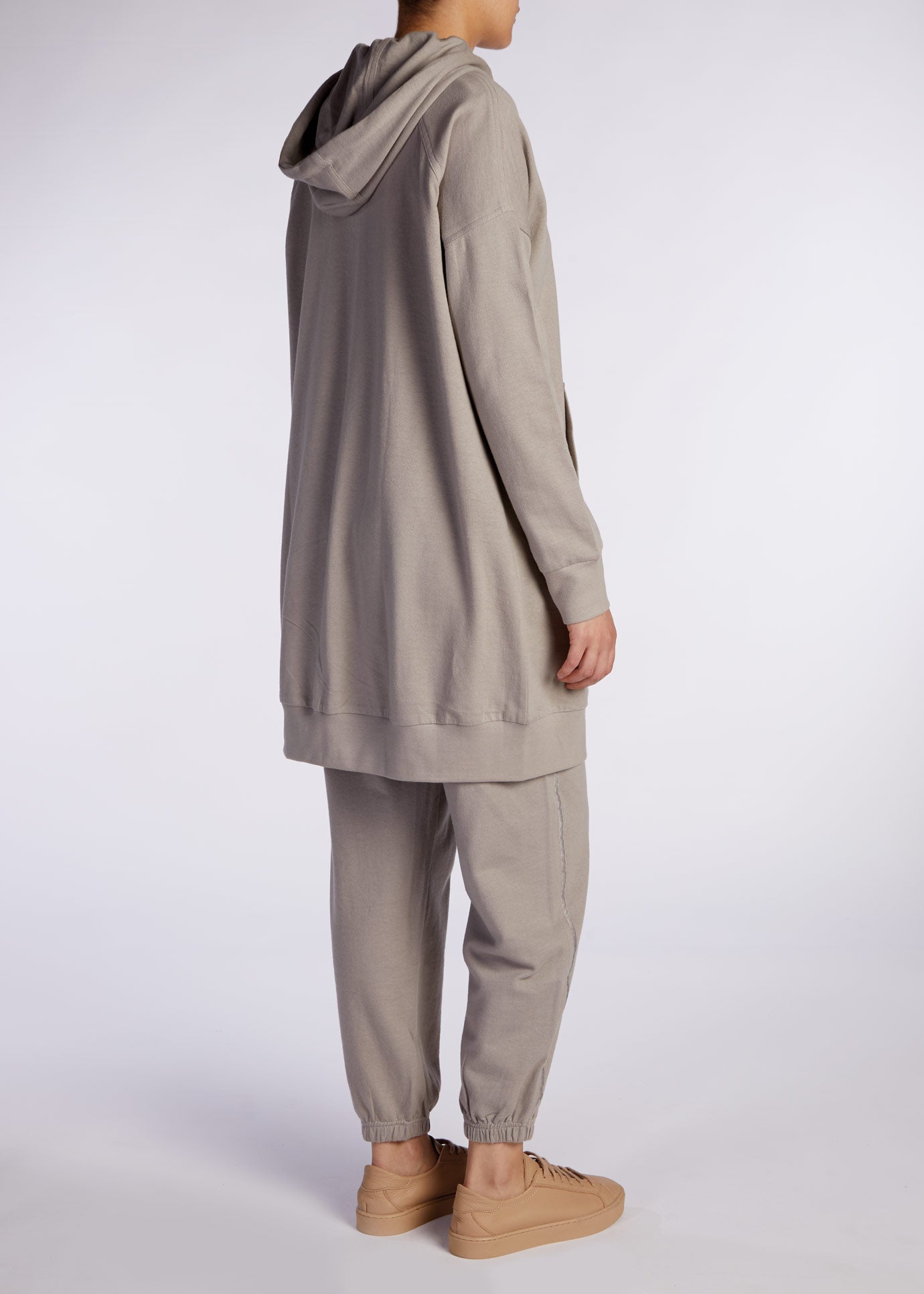 Modest Zip Up Hoody Grey