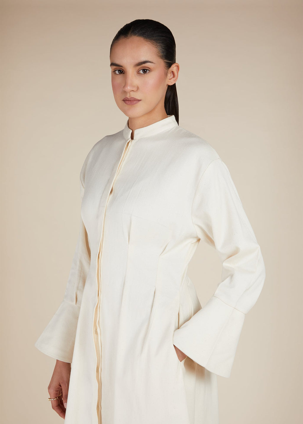 Bell Sleeve Maxi Off White