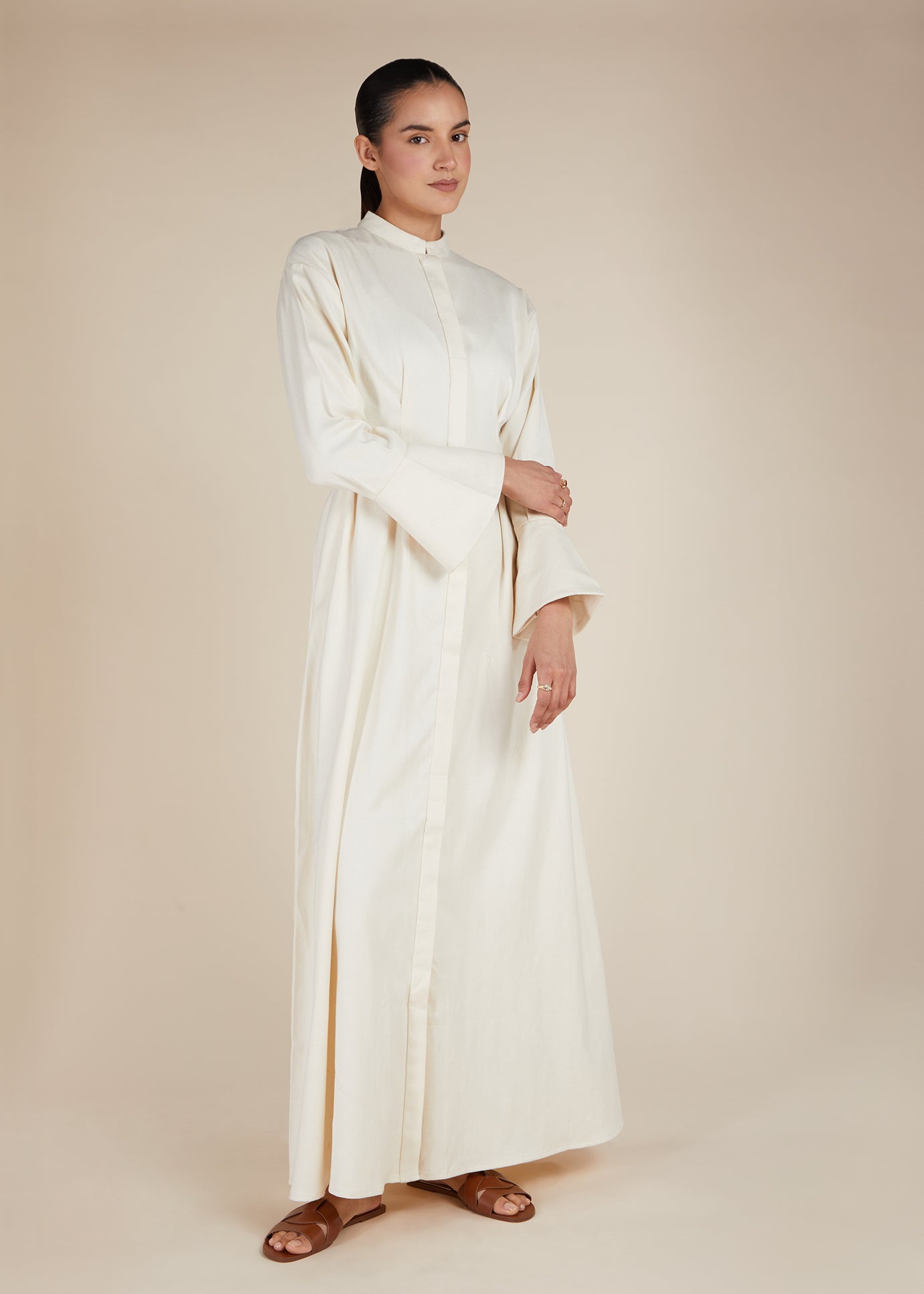 Bell Sleeve Maxi Off White