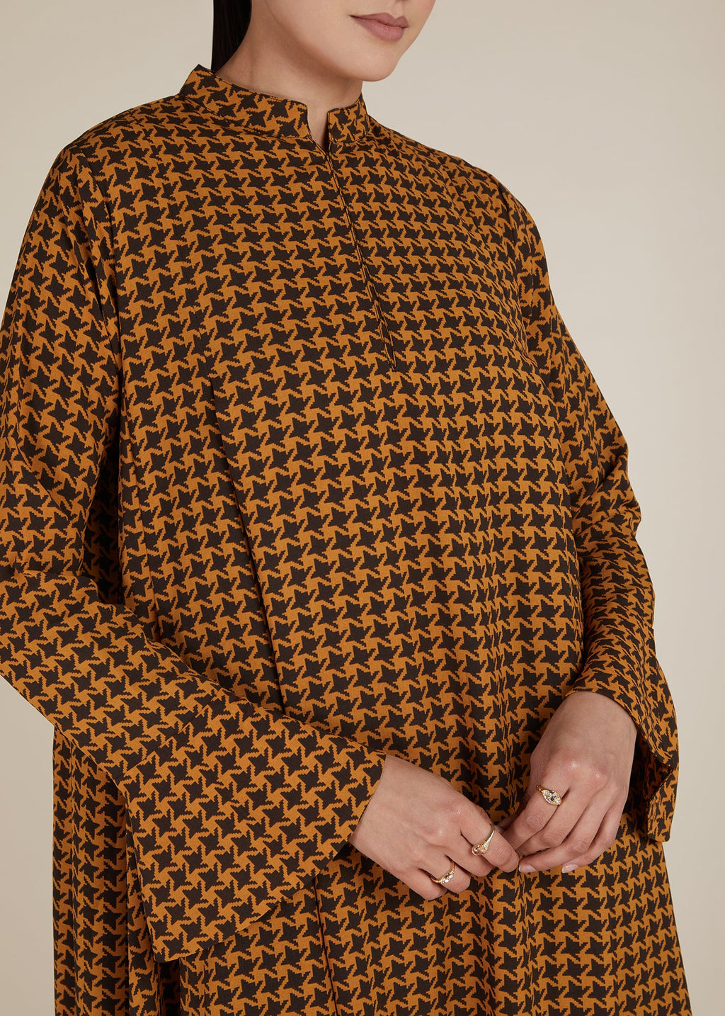 Houndstooth Abaya