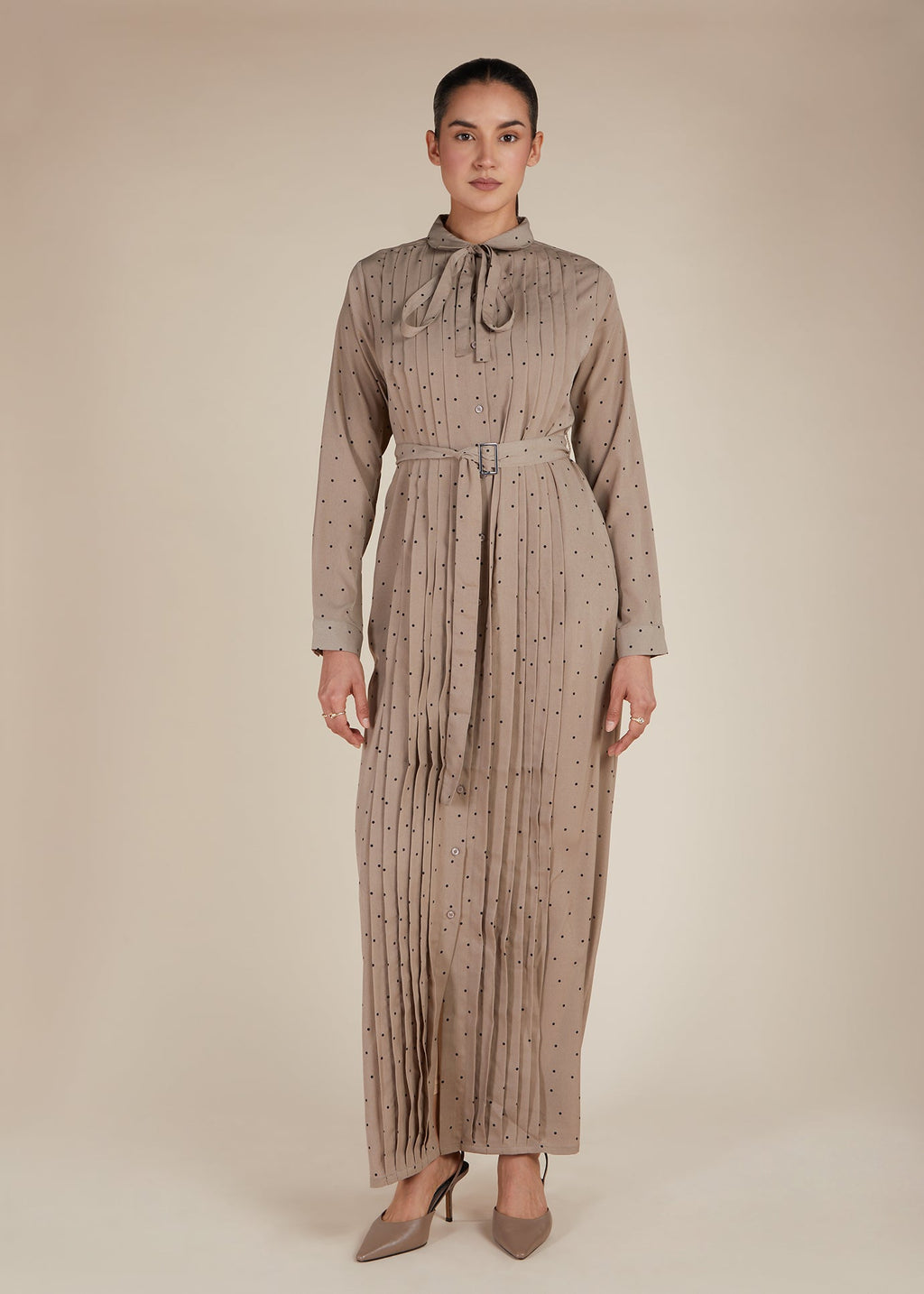 Polka & Pleats Maxi