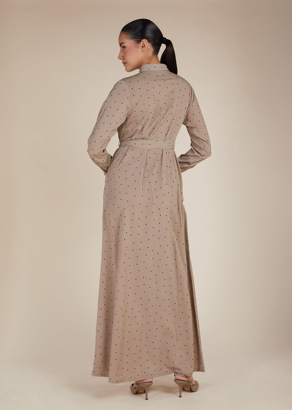 Polka & Pleats Maxi