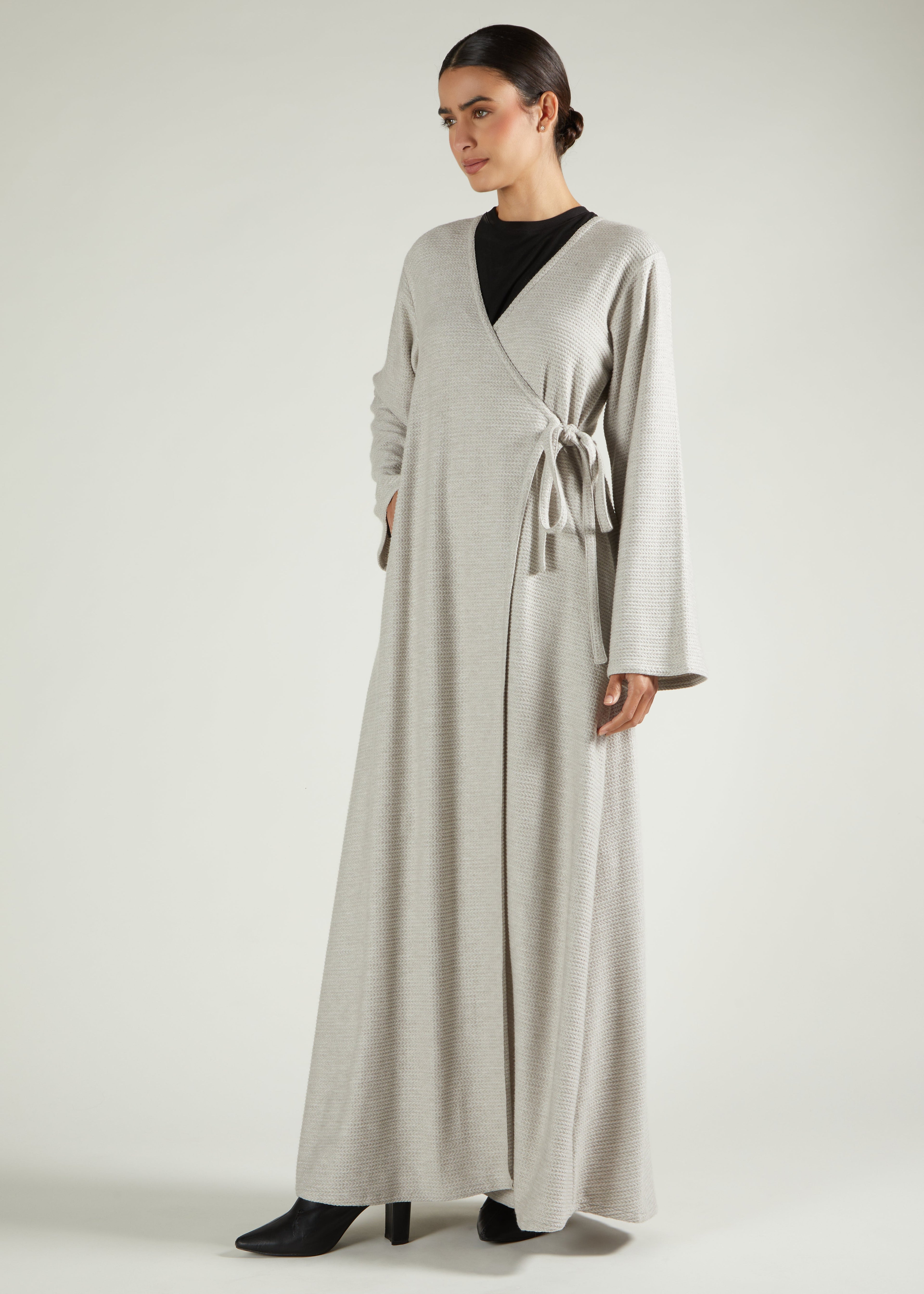 Knitted Wrap Maxi
