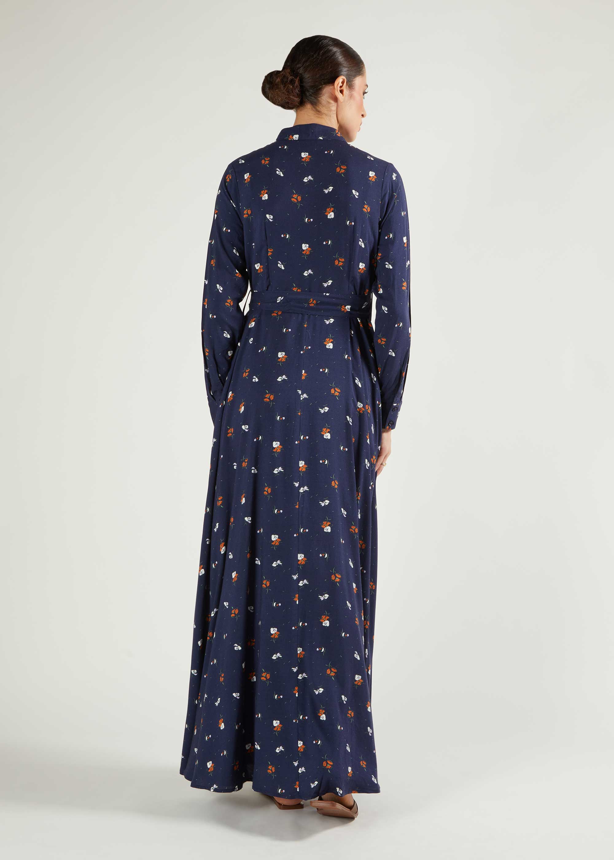 Navy Floral Maxi