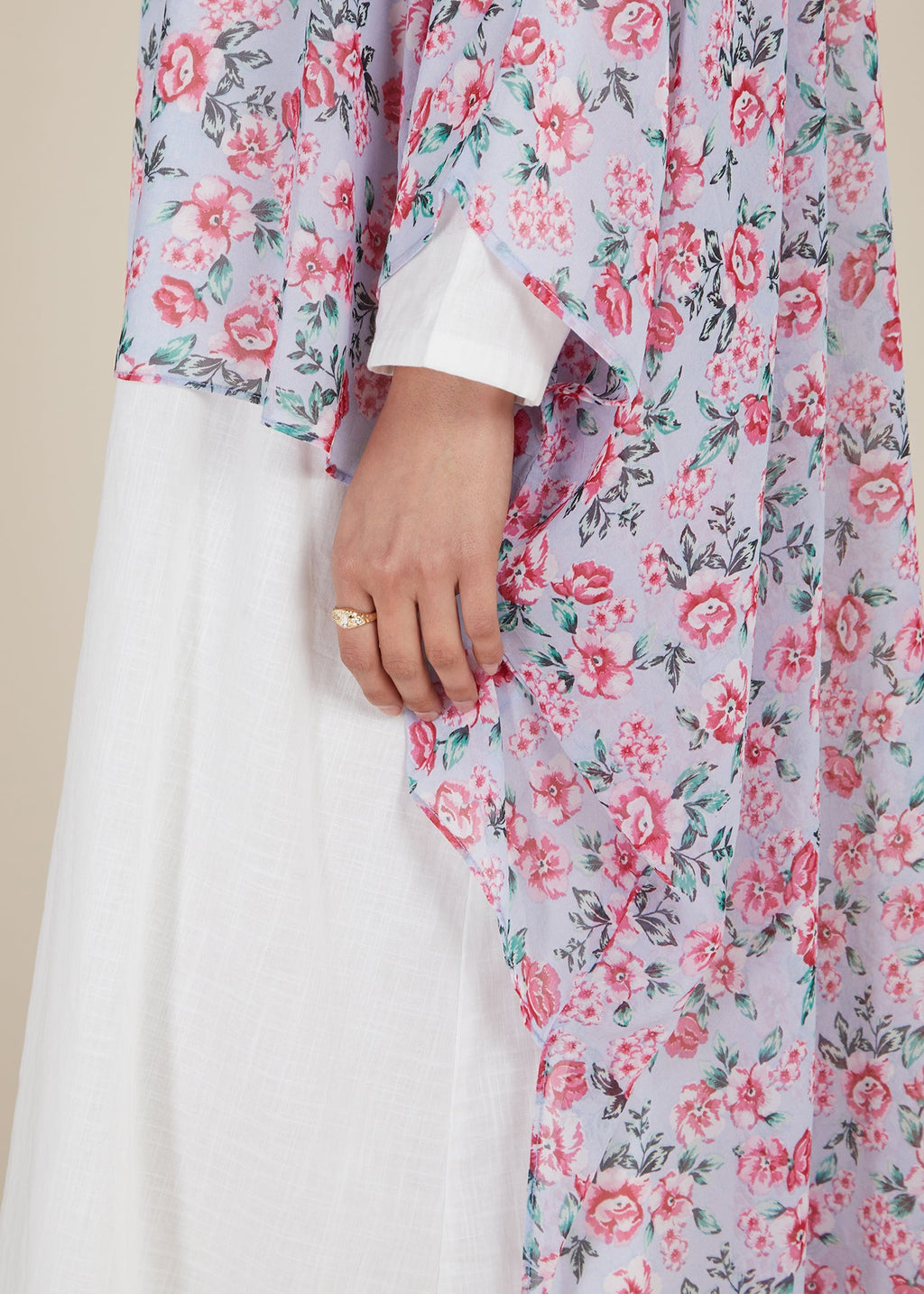 Ditsy Rose Cape