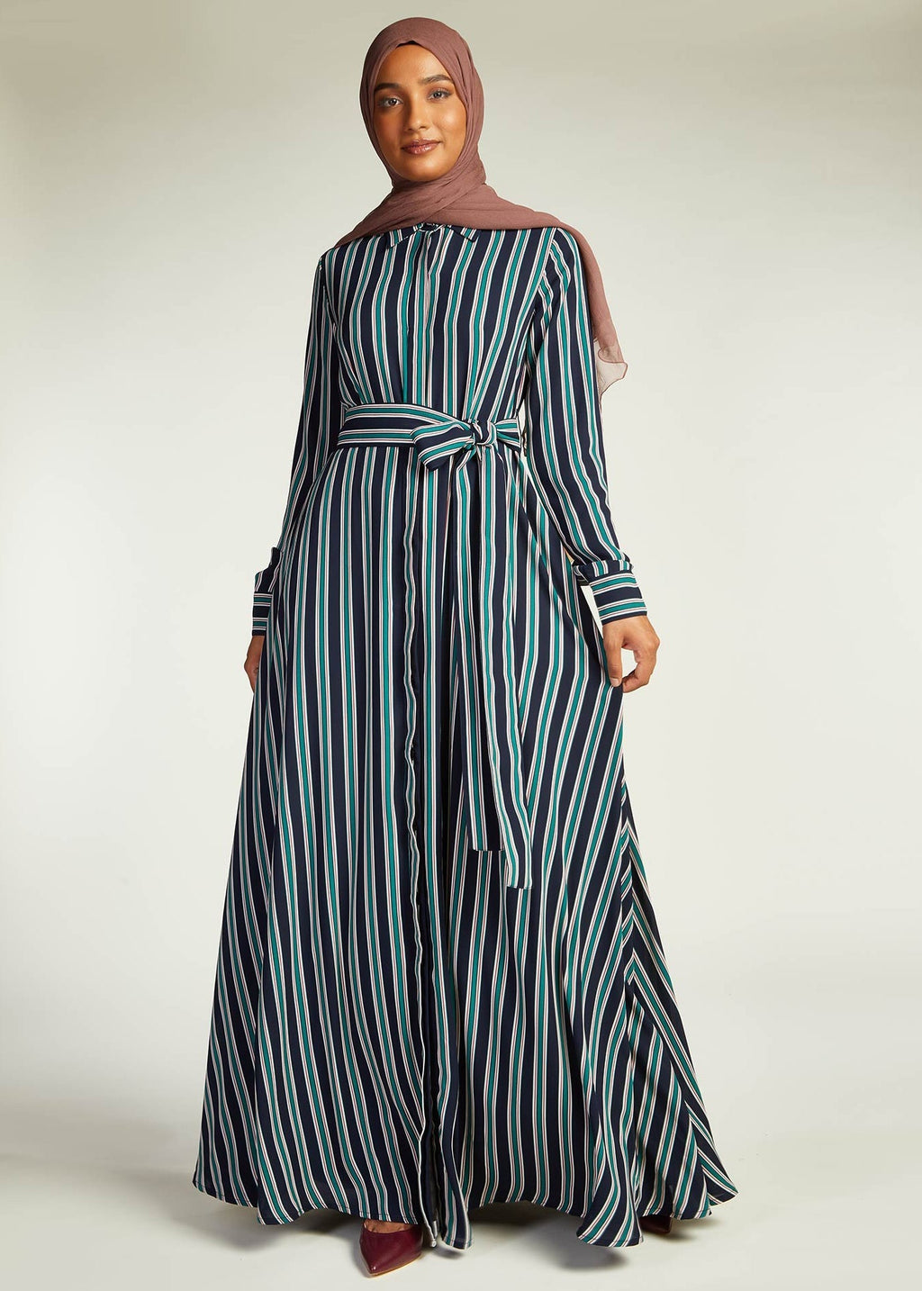 Bold Stripes Maxi Dress