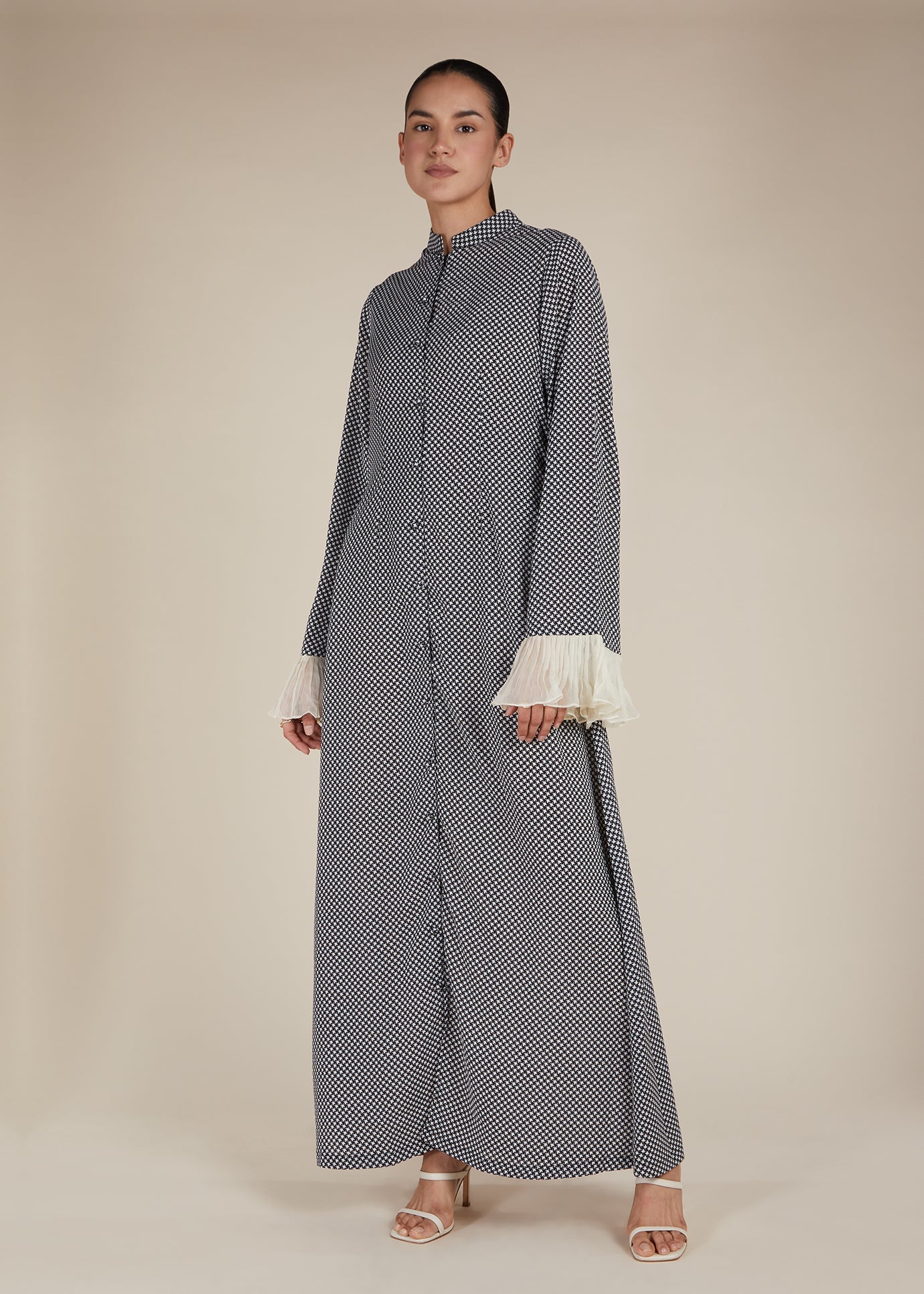Ruffled Sleeve Maxi