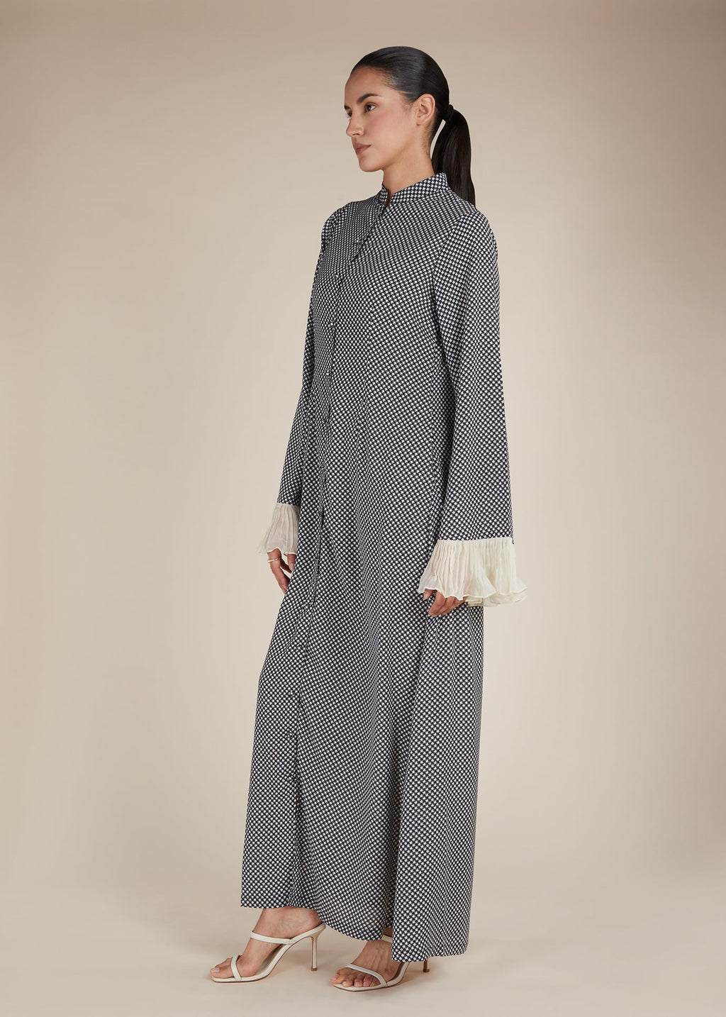 Ruffled Sleeve Maxi