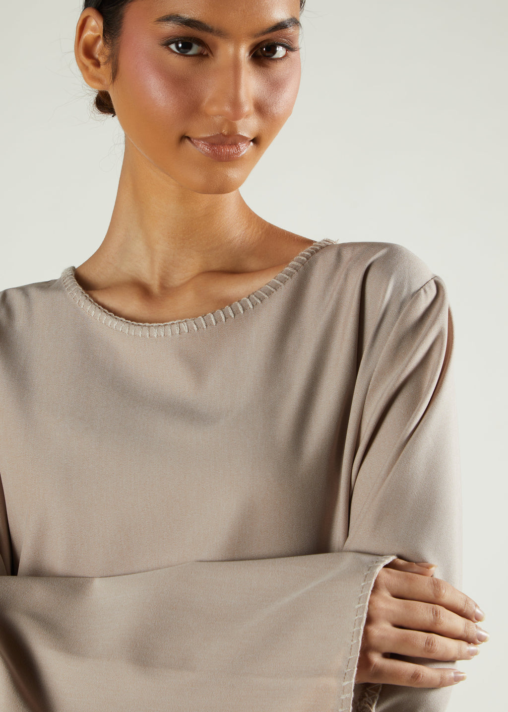 Tote Stitch Abaya Cashmere