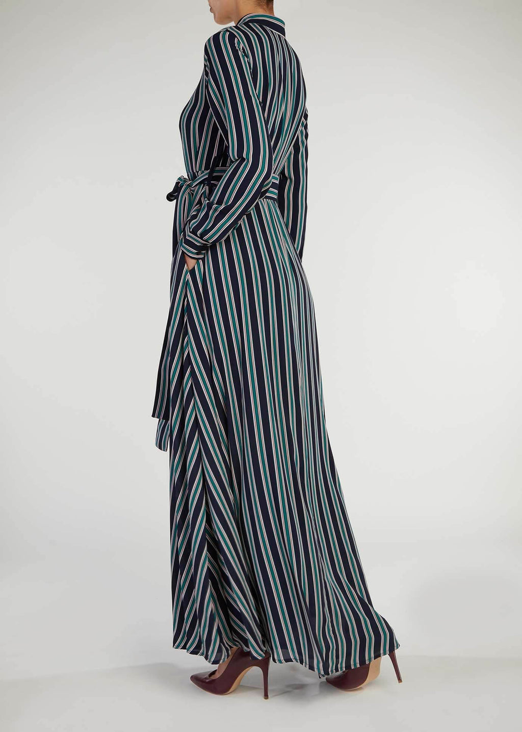 Bold Stripes Maxi Dress