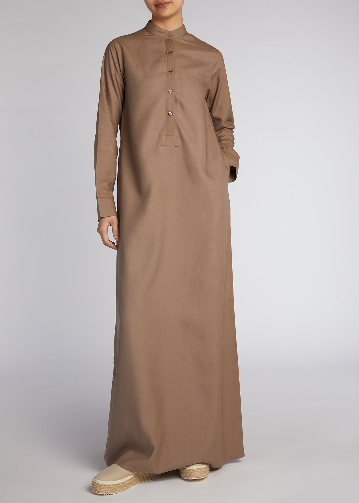A Line Abaya Stone