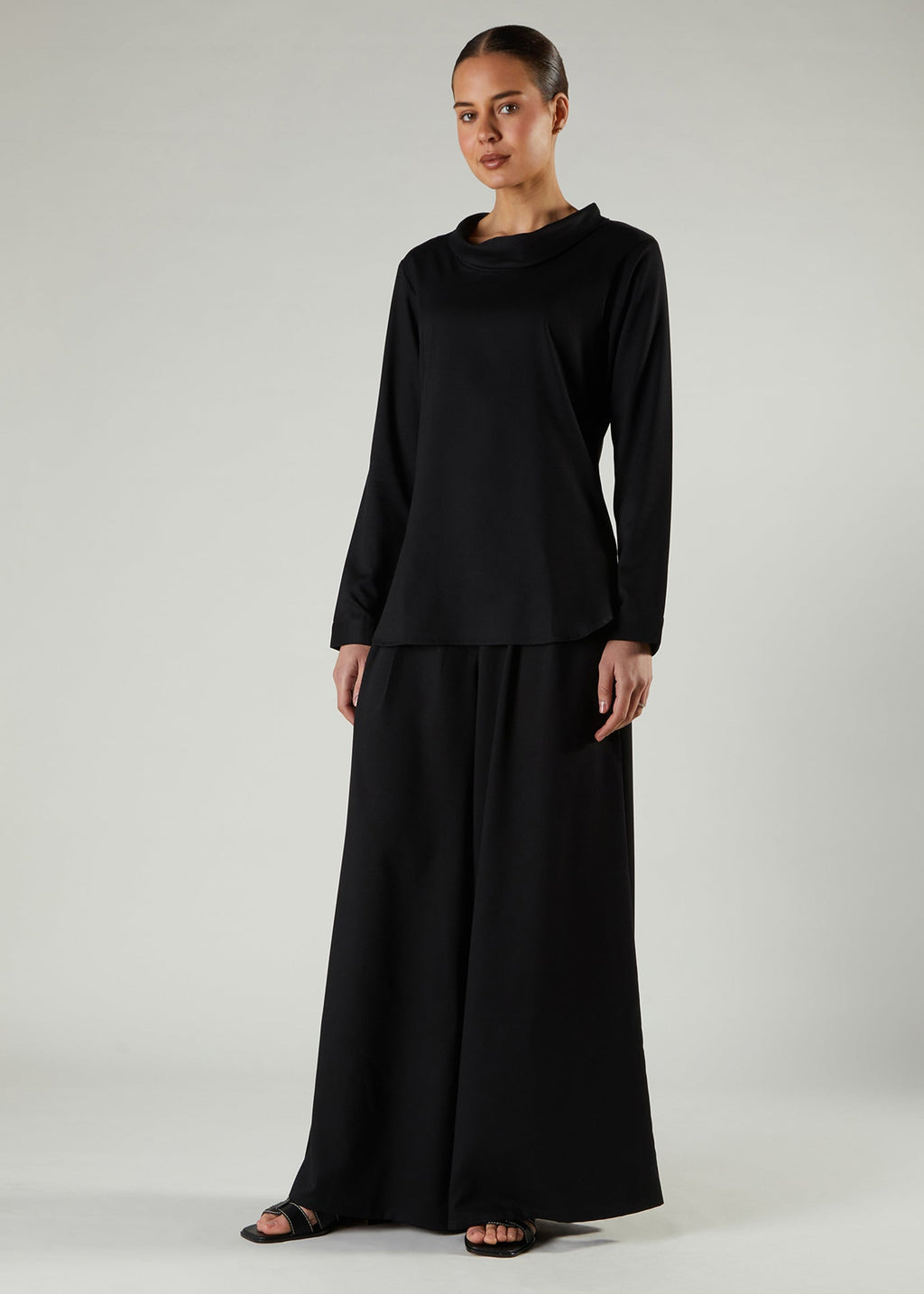 Black Twill Top