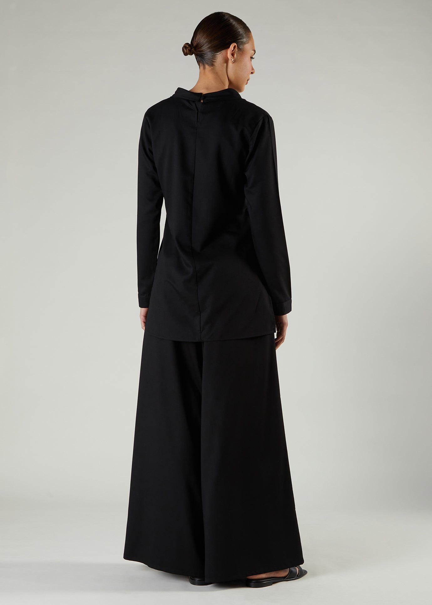 Black Twill Top